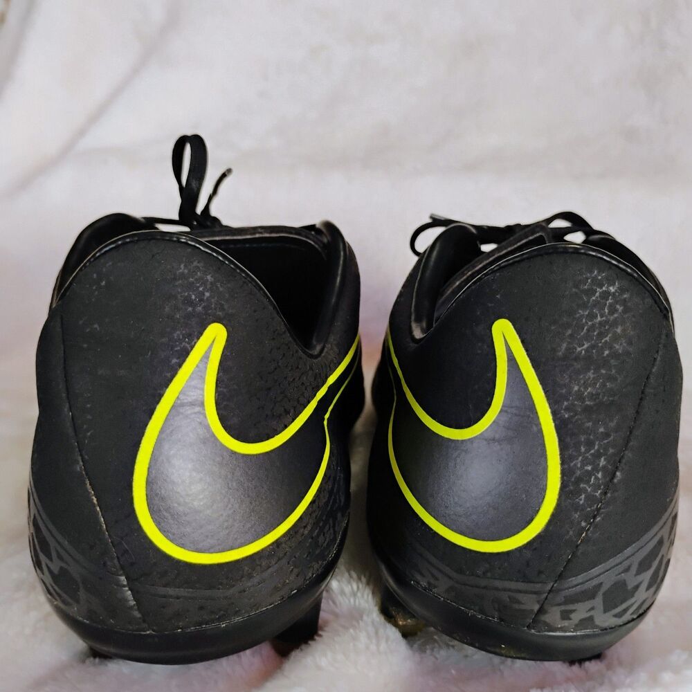 Nike Hypervenom Phelon II FG Soccer Cleats Black Neon Yellow 749893-001 Size 8.5 - Picture 13 of 16
